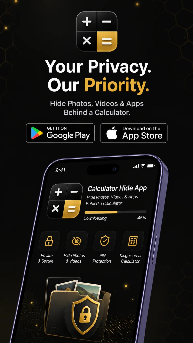 Calculator Hide App hides photos, videos and apps behind a working calculator