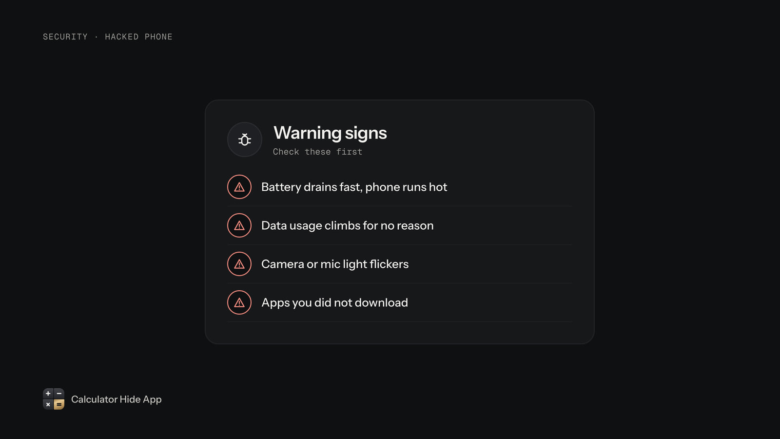 Four warning signs of a hacked phone, from fast battery drain to apps you did not download
