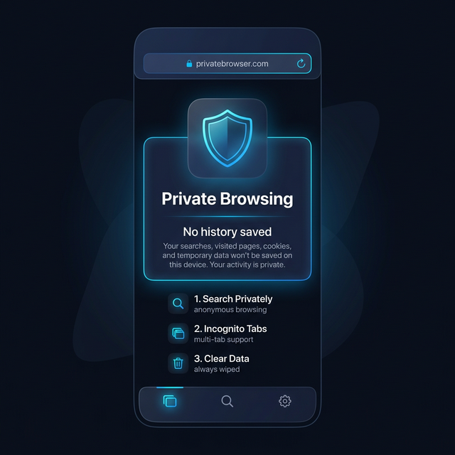 Calculator hide app में निजी ब्राउज़र